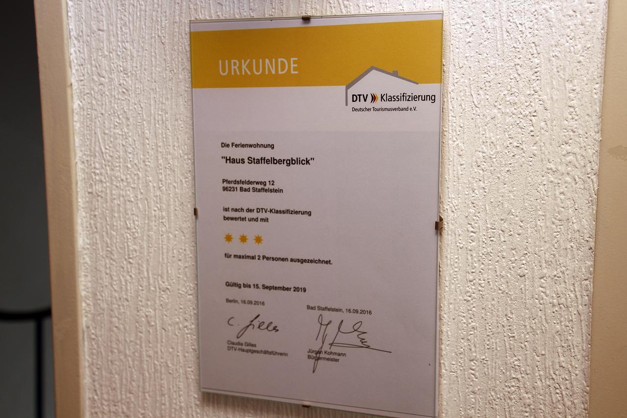 Ferienwohnung Haus Staffelbergblick บัดชตาฟเฟลชไตน์ ภายนอก รูปภาพ